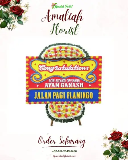 Sewa Papan Bunga Pinggir